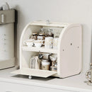 Axyaa Double-Layer Porch Storage Box for Household, Cosmetics, Snacks, Medicines, and Daily Necessities