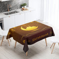 Elegant Ramadan Calligraphy Tablecloth for Eid Décor by Axyaa