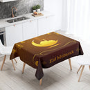 Elegant Ramadan Calligraphy Tablecloth for Eid Décor by Axyaa
