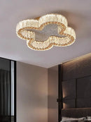 Axyaa Dimmable Crystal Ceiling Lamp for Elegant Living Room & Bedroom Decor