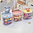 Axyaa Kids Hair Accessories Storage Box: Cute Transparent Organizer for Dressing Table