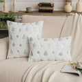 Axyaa Sequin Christmas Tree Embroidery Pillowcase - Festive Snowflake Plush Cushion Cover