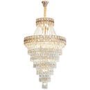 Axyaa Modern Light Luxury Crystal Chandelier for Duplex Living Room