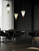 Axyaa Marble LED Chandelier: High-End Luxury Lighting for Home Decor & Living Spaces