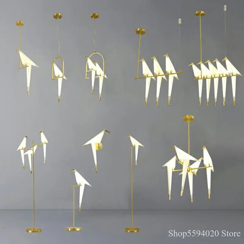 Axyaa Origami Bird Cage Pendant Light for Home Decor
