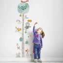 Axyaa Cartoon Animal Height Measure Wall Stickers for Kids Room Growth Chart