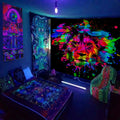 Axyaa Colorful Kiss Skull Hippie Tapestry Wall Hanging Home Decor
