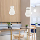 Axyaa Wabi Sabi Fabric Chandelier Nordic Style Pendant Light for Home Decoration