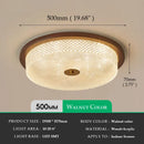 Axyaa Vintage Crystal Ceiling Light in Walnut Finish