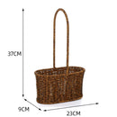 Axyaa Imitation Rattan Storage Baskets: Multi-Purpose Organizer for Home, Kitchen, and Picnic
