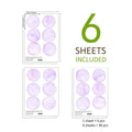 Axyaa Pink Polka Dots Wall Decals Set for Kids Room Nursery Home Decor
