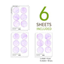 Axyaa Pink Polka Dots Wall Decals Set for Kids Room Nursery Home Decor