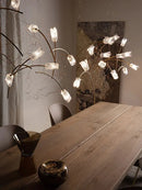 Axyaa Tulips Pendant Lights: Elegant Textured Lustre Flowers LED Dimmable Lamps