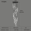 Axyaa Rotating Acrylic Chandelier Pendant Light for Home Living Room Lobby