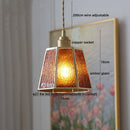 Axyaa Glass Copper Pendant Lamp for Modern Home Decor and Lighting