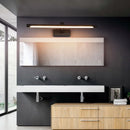 Axyaa LED Vanity Wall Lamp 40/55cm Black Sconce for Bathroom Mirror, Bedroom Waterproof