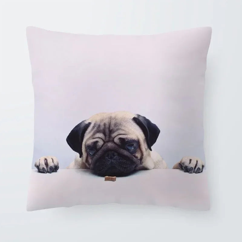 Axyaa Sanddog Shar Pei Polyester Pillow Case Cover 45*45cm