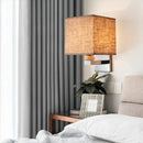 Axyaa Modern Fabric Wall Lamp | E27 Bulb, AC85-265V, Creative Design