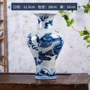 Axyaa Dragon Pattern Ceramic Vase - Jingdezhen Imitation Official Kiln Crackle Glaze