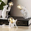 Axyaa Animal LED Table Lamp - Modern Mouse Cat Squirrel Night Light Fixture