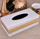 Luxury Leather Tissue Box Holder by Axyaa - Modern Bathroom & Car Napkin Storage