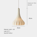 Axyaa Wabi-Sabi Silk Pendant Lamp: Retro, Minimalist, High-end Lighting