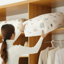 Axyaa Quilt Blanket Storage Bag: Folding Duvet Organizer for Closet or Under-Bed.