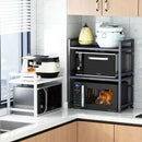 Axyaa Microwave Oven Rack Shelf Organizer Pan Pot Holder Storage Stand