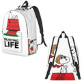 Axyaa Enjoy Life Dog Backpack for Middle High School College Students