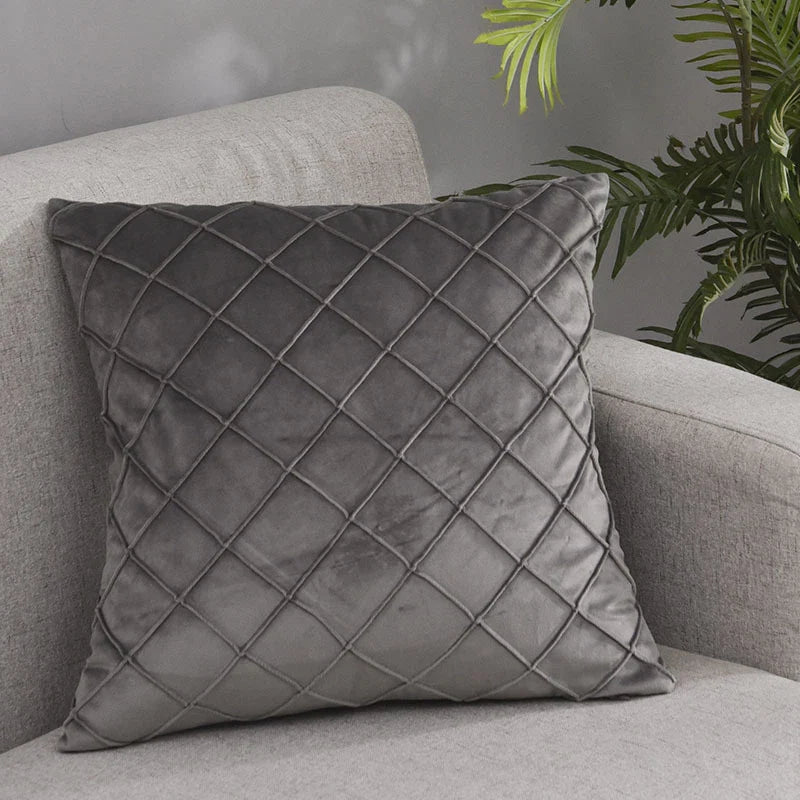 Axyaa Velvet Pillowcase 50x50 Decorative Cushion Cover Sofa Throw Pillow Cover
