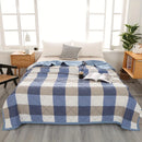 Axyaa Ultra-Soft Plaid Stripe Quilt Comforter with Soundwave Technology