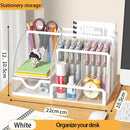 Mesh Desk Organizer Pen Holder by Axyaa Large Capacity Metal Desktop Storage