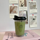 Axyaa Iced American Coffee Cup Tritan Water Bottle for Women