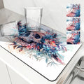 Axyaa Diatom Mud Kitchen Drain Pads - Absorbent Plant Flower Bowls Mat