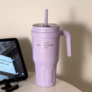 Axyaa Stainless Steel Insulated Tumbler with Handle and Straw - 1100ml