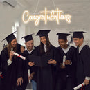 Axyaa 76cm Congratulations Neon Sign for Graduation Party Decor and College Room