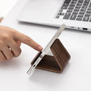Axyaa Walnut Wood Mobile Stand Desktop Holder Tablet Heat Sink Support Rack