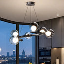 Axyaa Glass Ball LED Pendant Lights - Nordic Minimalist Hanging Lamps