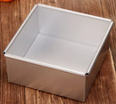 Axya Anodized Aluminum Square Cake Pan with Removable Bottom
