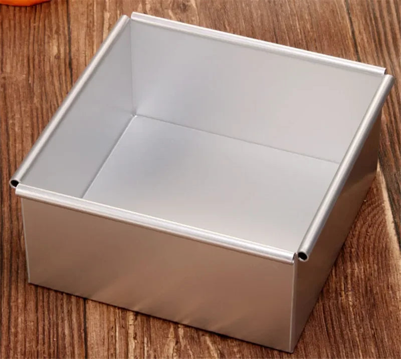 Axya Anodized Aluminum Square Cake Pan with Removable Bottom