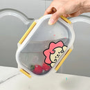 Axyaa 900ml Stainless Steel Lunch Box, Leak-proof & Microwave Safe Fruit Bento Box