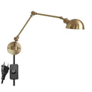 Axyaa Nordic Copper Wall Lamp Sconce Pull Chain Switch Indoor Lighting Bedroom Mirror Stair Light