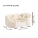 Axyaa Rotating Desk Organizer: Multi-Functional 2-in-1 Stationery & Cosmetic Storage Box