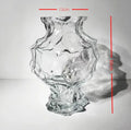 Axyaa Glass Vase Flower Arrangement Hydroponic Ornament Decor Craft Glass Vessel