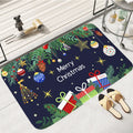 Axyaa Home Christmas New Year Decor Door Mat Bedroom Kitchen Floor Carpet
