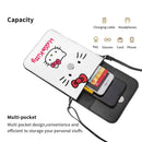 Axyaa Hello Kitty Crossbody Cell Phone Purse: Trendy Leather Card Holder Bag