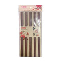 Axyaa Rosewood Chopsticks Set - Reusable Wooden Sushi Sticks, Healthy Kitchen Utensils