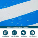 Axyaa Large Capacity Stripe Tote: Foldable Beach & Shopping Bag, Ideal for Travel & Play.