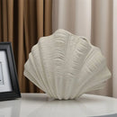 Axyaa Shell Shape Ceramic Flower Vase for Home Decor