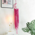 Bohemian Moon Dream Catcher With or Without Light, Macrame Dreamcatcher for Home Decor by Axyaa